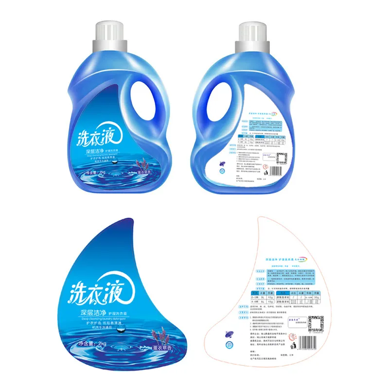 Custom Laundry Detergent Adhesive Label
